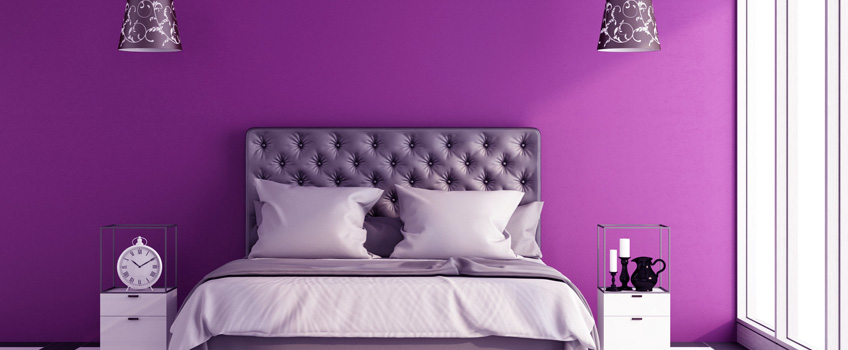 Purple Calming Bedroom